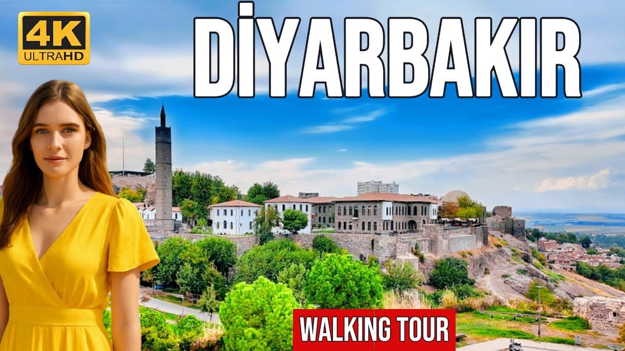 Diyarbakir's Hidden Gems: Off the Beaten Path Walking Tour 4k 60fps | Turkey Walking Tour