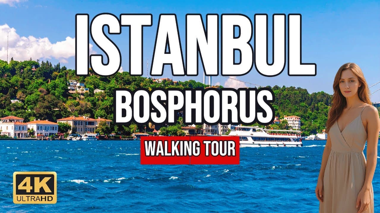Istanbul Bosphorus Walking Tour - Magnificent Views We Won't Miss 4K 60fps