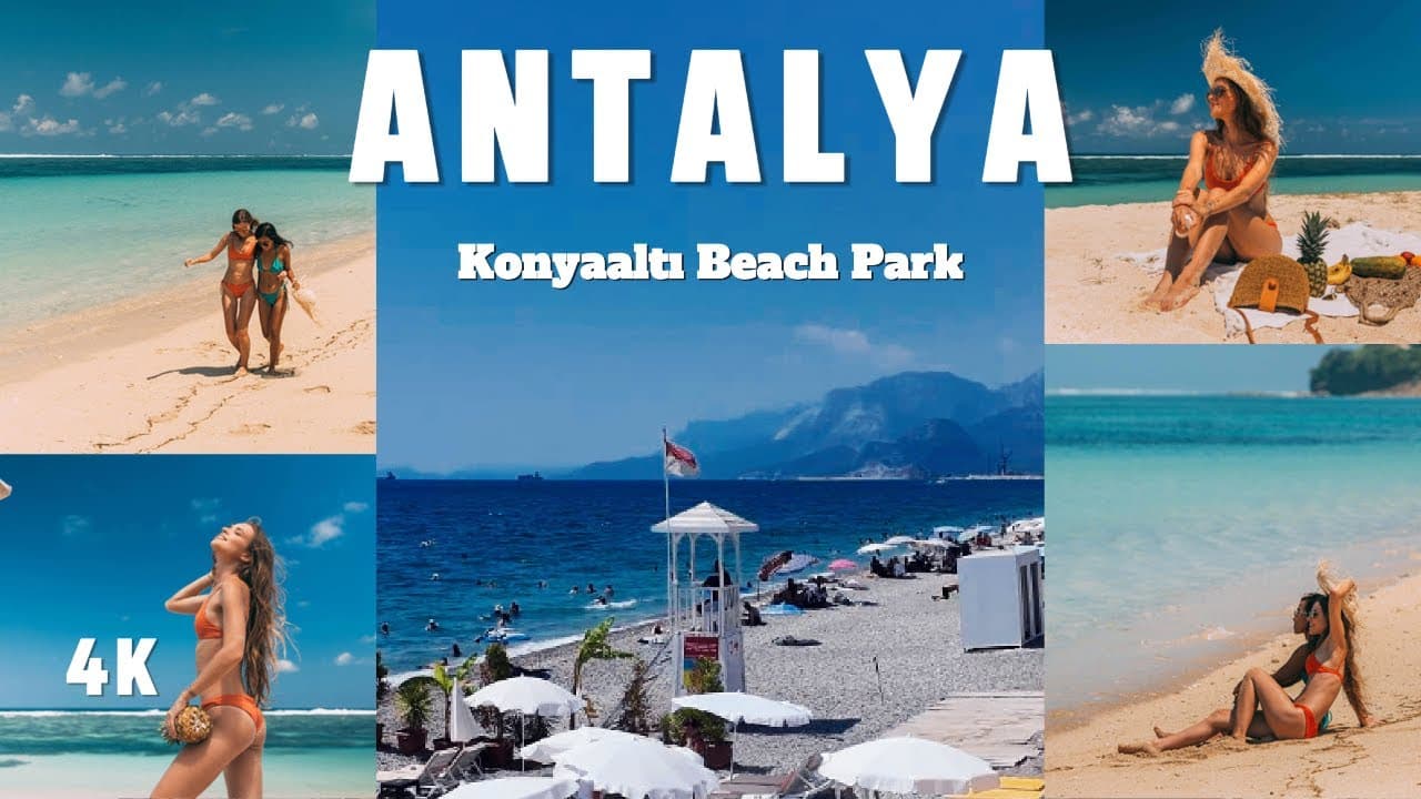 3.5 Km Walk in 35 Degrees | Turkey Antalya Konyaaltı Coastal Road 4K Walking Tour