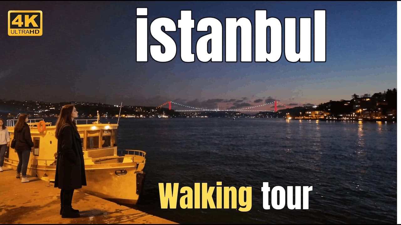 Istanbul Walking Tour 4K - A Long Walk from İstinye to Tarabya by the Bosphorus
