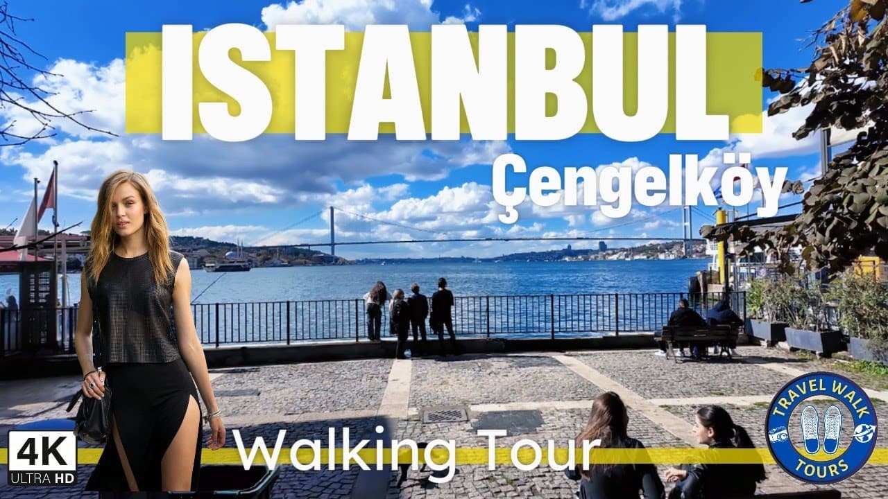 Istanbul Çengelköy Coastal Walking Tour 4K | Stunning Views of the Bosphorus