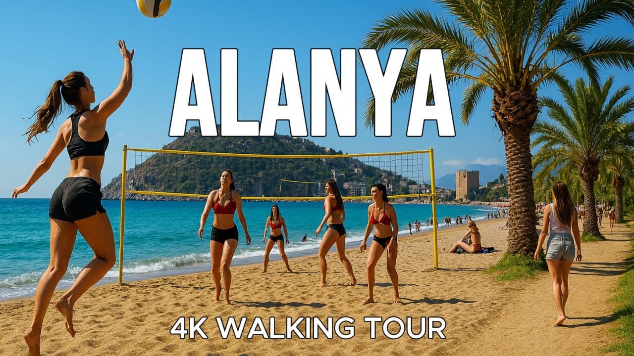 Exploring Alanya's Coastal Path: Views You'll Never Forget | 4K 60FPS Walking Tour