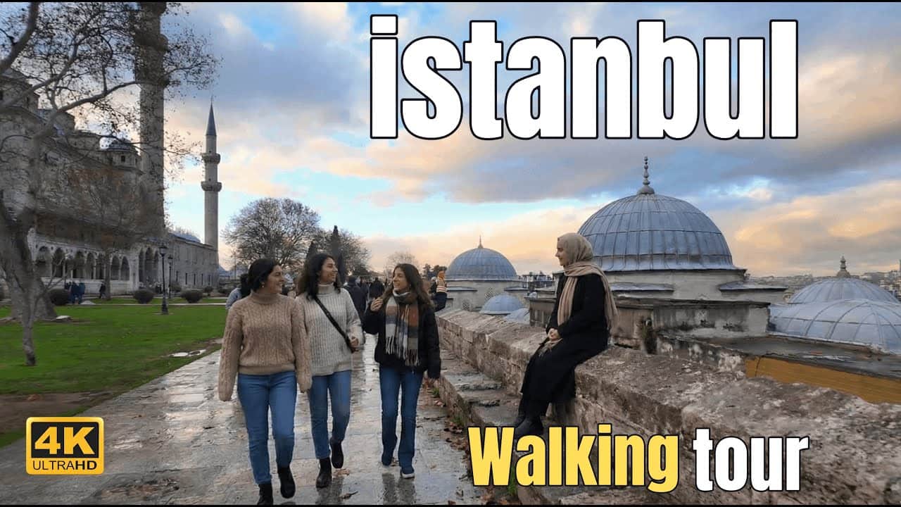 ISTANBUL WALKING TOUR 4K 🇹🇷 – Golden Horn & Old City Views (No Commentary)